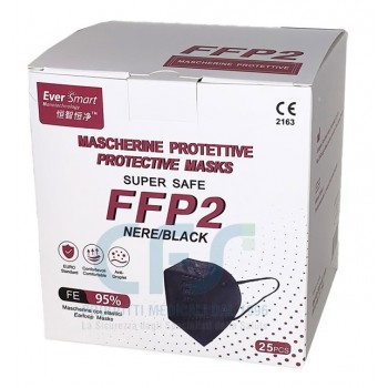 MASCHERINE FFP2 NERE PZ.25